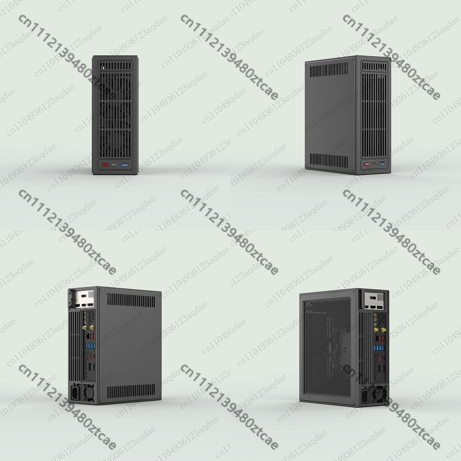 Sff Mini Itx Cnc Aluminum Chassis - E4 V6 ITX 미니 케이스 1U