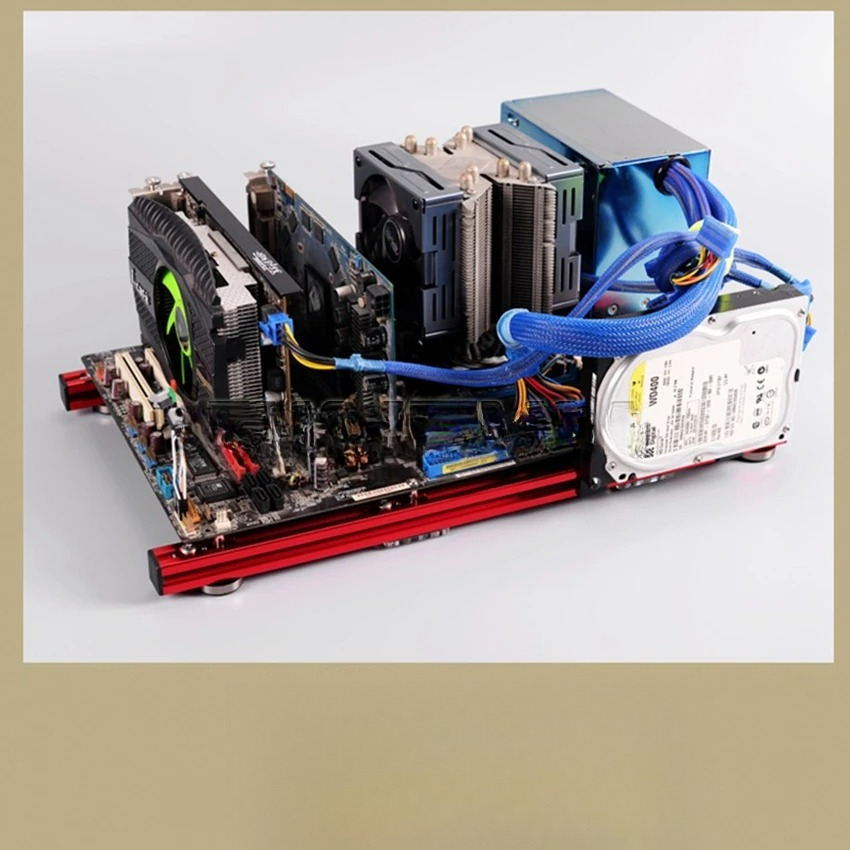 ATX PC 테스트 벤치 알루미늄 합금 컴퓨터 케이스  - Aluminum Open Frame Test Bench Water Cooling 리뷰 및 가격